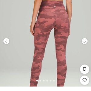 lululemon athletica Camouflage Leggings - Pink and Red